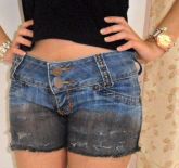 Shorts jeans tie dye